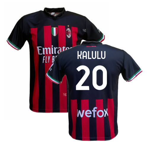 Maglia Milan Kalulu 20 ufficiale replica 2022/2023 prodotto ufficiale